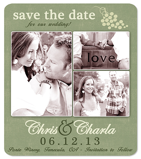 Save the Date Wedding Magnet